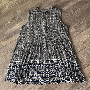 Black and White Patterned Dress